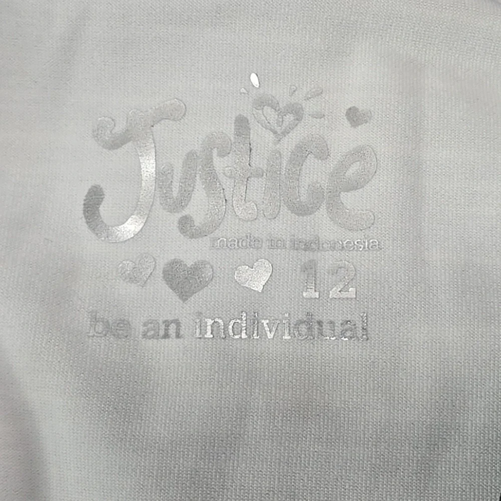 Justice Girls Blue‎ Heather Tiger Quarter Zip Long Sleeve Activewear Mock Top 12